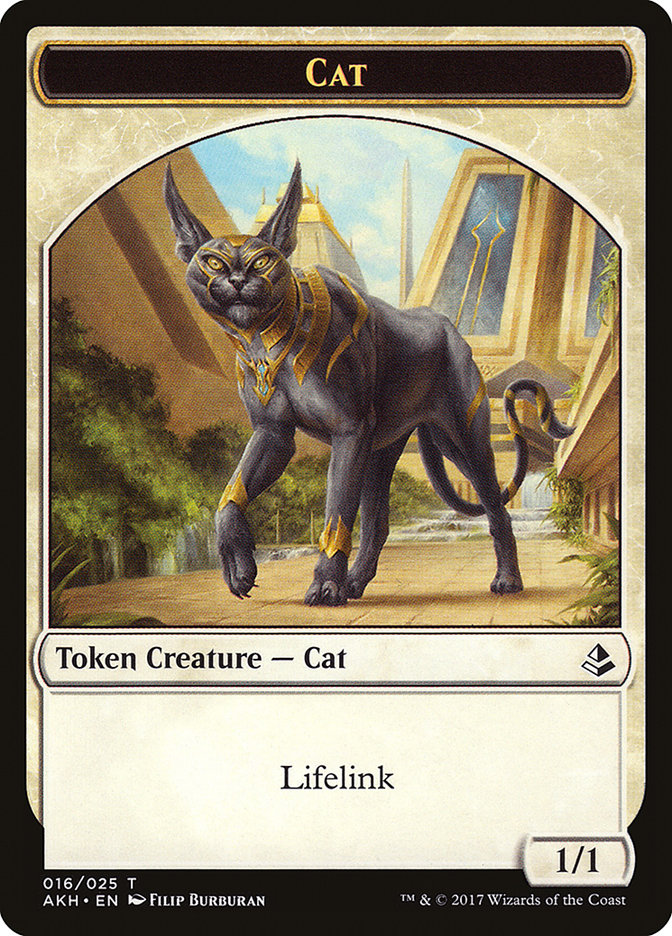 Proven Combatant // Cat Double-Sided Token (5 // 16) [Hour of Devastation]