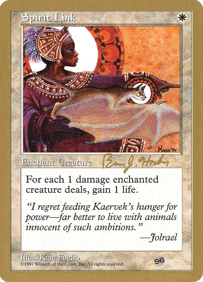Spirit Link - 1998 Brian Hacker (5ED) (SB) [World Championship Decks]