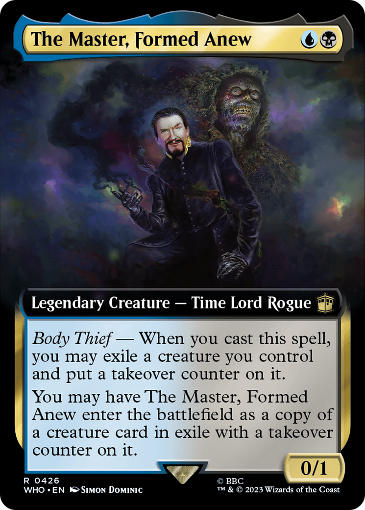 The Master, Formed Anew (Extended Art) (426) [Universes Beyond: Doctor Who]