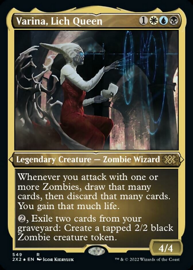 Varina, Lich Queen (Foil Etched) (549) [Double Masters 2022]
