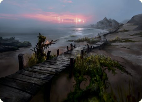 Deserted Beach Art Card (71) [Art Series: Innistrad: Midnight Hunt]