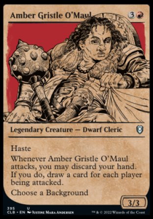 Amber Gristle O'Maul (Showcase) (395) [Commander Legends: Battle for Baldur's Gate]