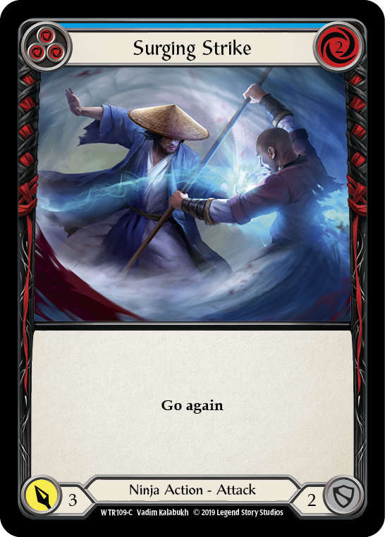 Surging Strike (Blue) (WTR109) [Welcome to Rathe]