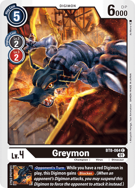 Greymon (BT8-064 C) [New Awakening]