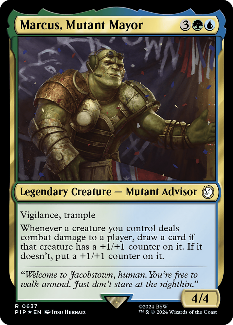 Marcus, Mutant Mayor (Surge Foil) (637) [Universes Beyond: Fallout]