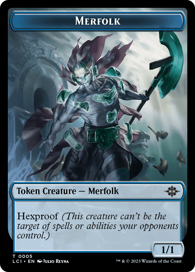 Treasure (0018) // Merfolk Double-Sided Token (18 // 5) [The Lost Caverns of Ixalan]