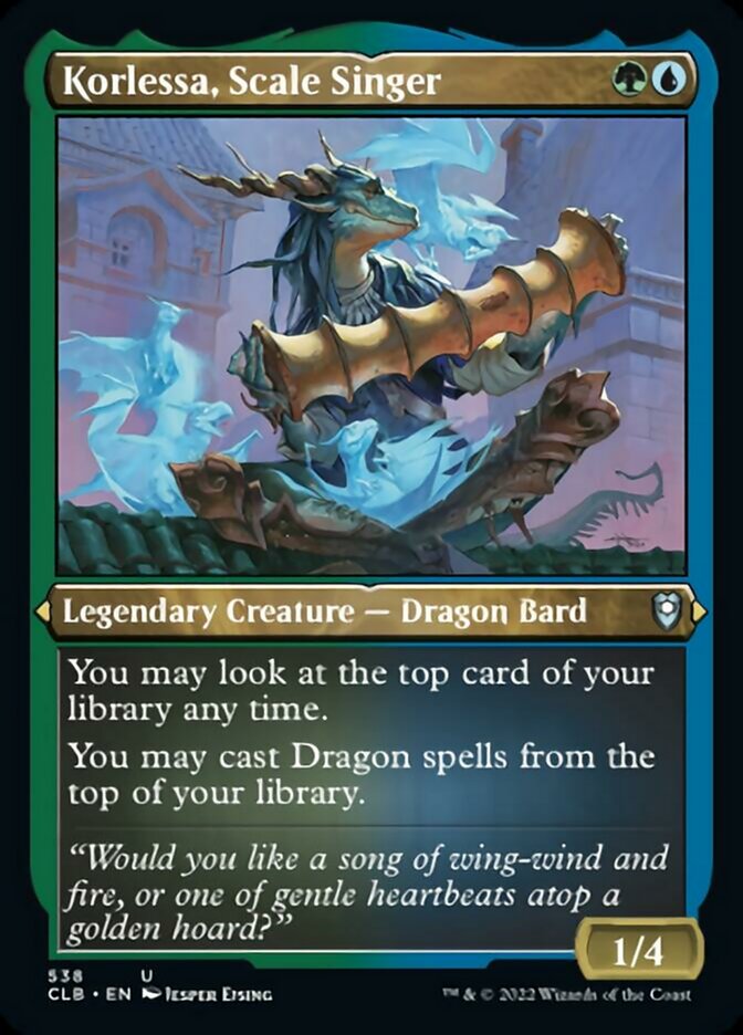 Korlessa, Scale Singer (Foil Etched) (538) [Commander Legends: Battle for Baldur's Gate]