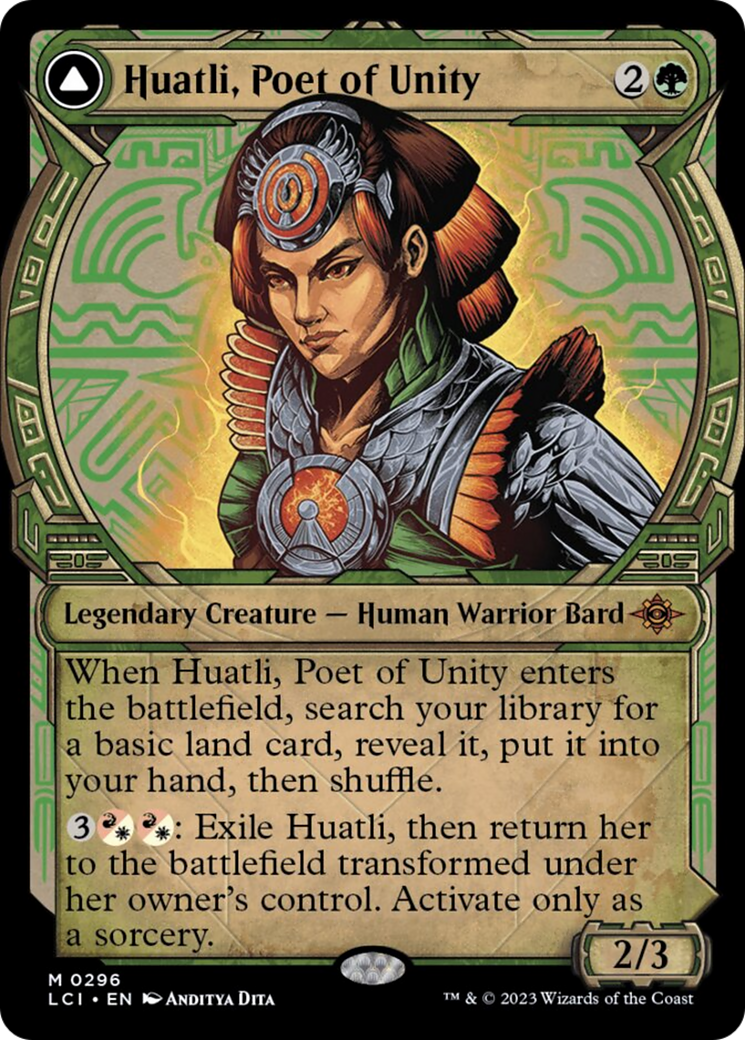 Huatli, Poet of Unity (Showcase) (296) [The Lost Caverns of Ixalan]