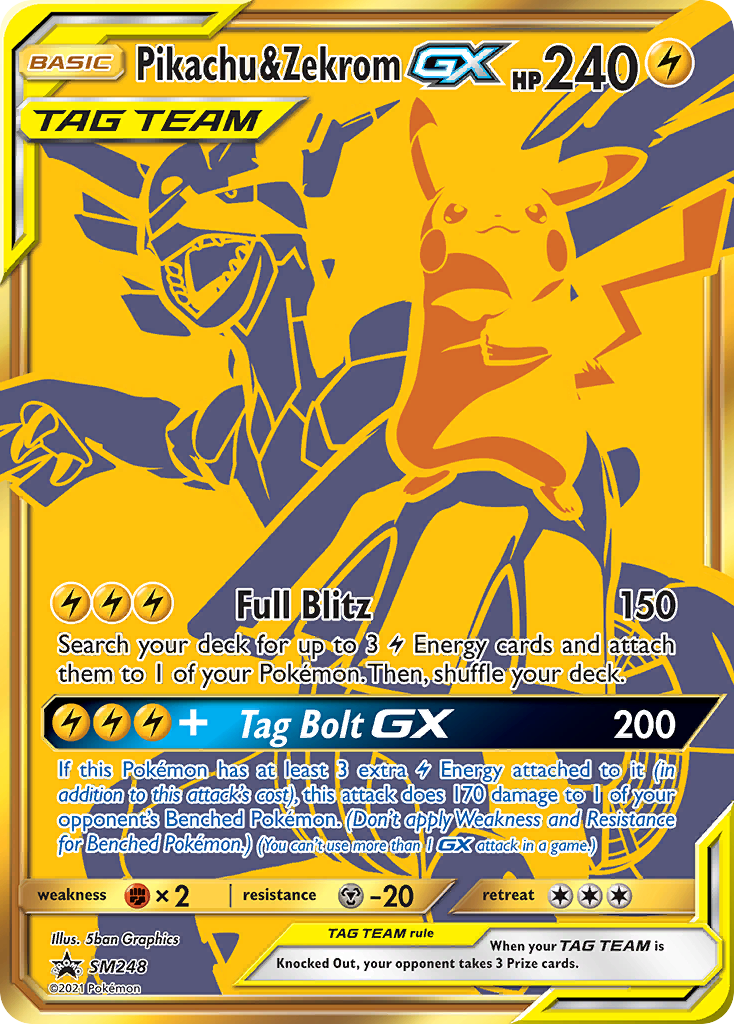 Pikachu & Zekrom GX - SM248 (SM248) [Jumbo Cards]