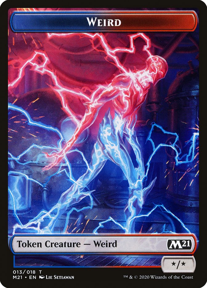 Goblin Wizard // Weird Double-Sided Token (8 // 13) [Core Set 2021]