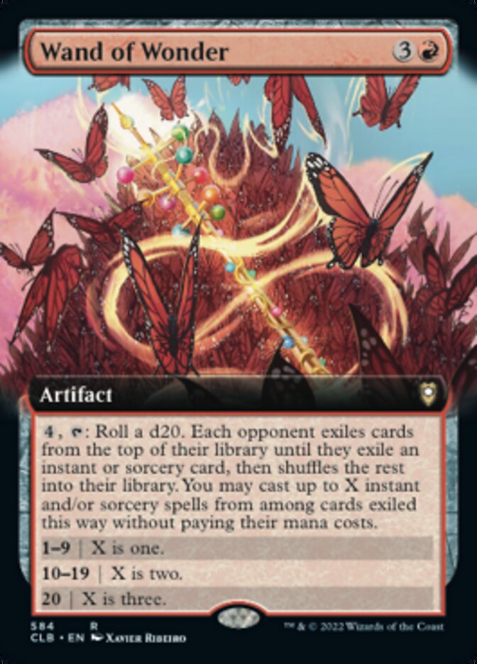 Wand of Wonder (Extended Art) (584) [Commander Legends: Battle for Baldur's Gate]