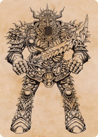Iron Golem (Showcase) Art Card (80) [Art Series: Adventures in the Forgotten Realms]