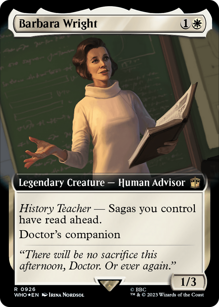 Barbara Wright (Extended Art) (Surge Foil) (926) [Universes Beyond: Doctor Who]