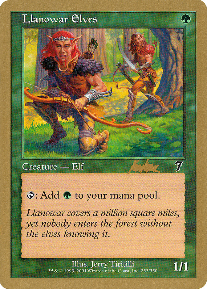 Llanowar Elves - 2002 Brian Kibler (7ED) [World Championship Decks]