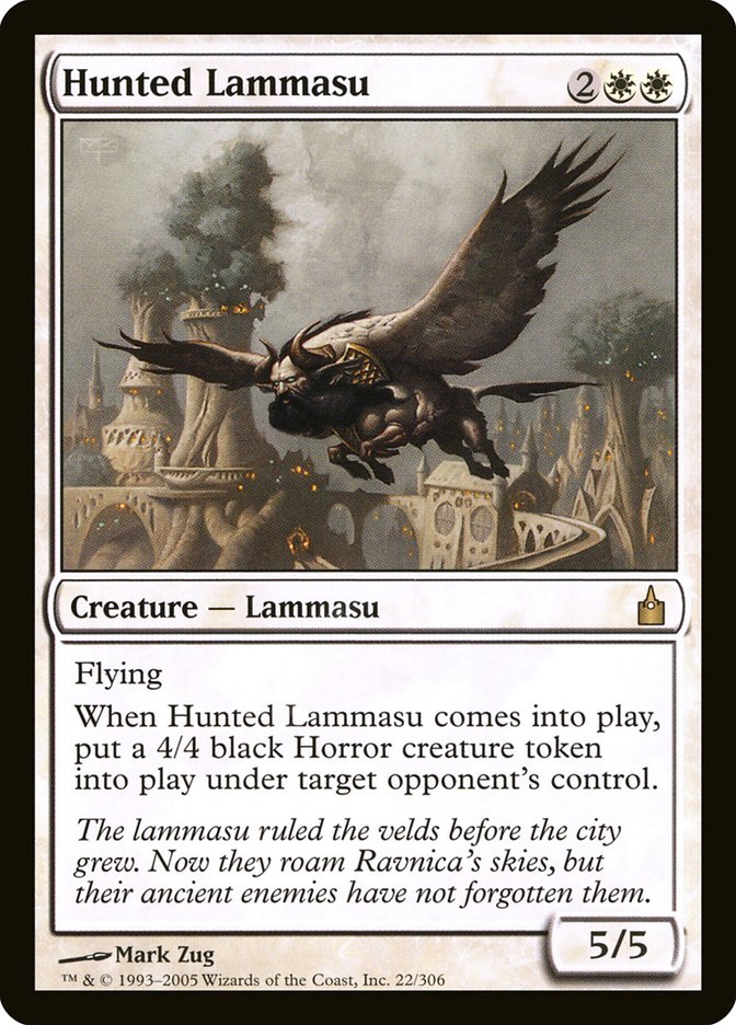 Hunted Lammasu (22) [Ravnica: City of Guilds]