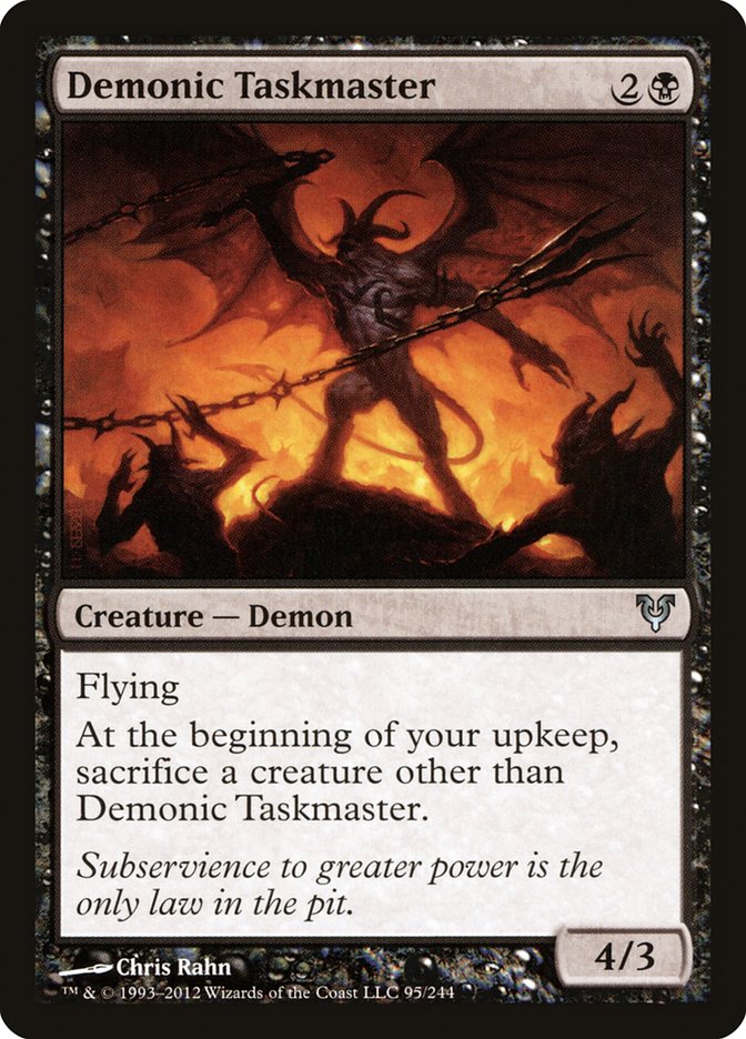Demonic Taskmaster (95) [Avacyn Restored]