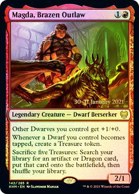 Magda, Brazen Outlaw (142) [Prerelease Cards]