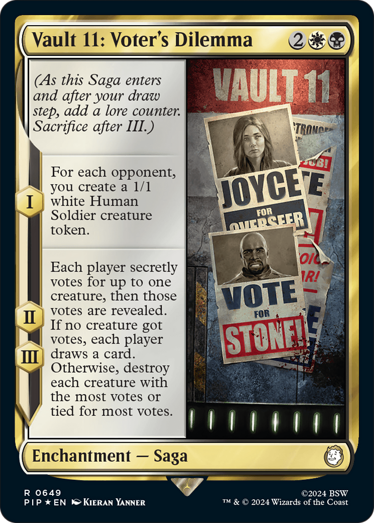 Vault 11: Voter's Dilemma (Surge Foil) (649) [Universes Beyond: Fallout]