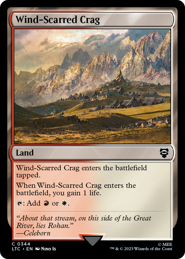 Wind-Scarred Crag (344) [Commander: The Lord of the Rings: Tales of Middle-earth]