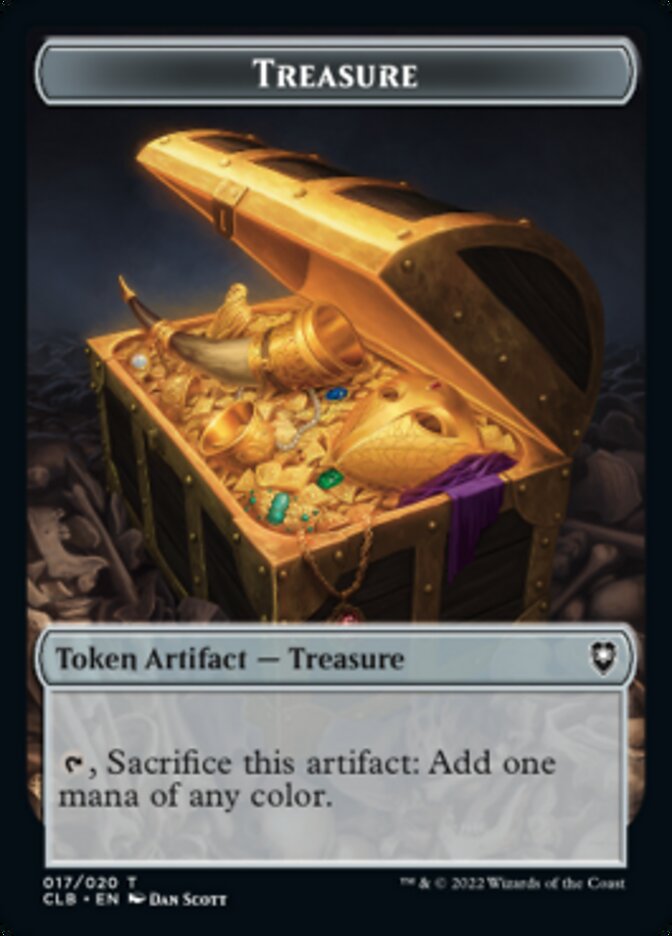 Treasure // Rabbit Double-Sided Token (17 // 4) [Commander Legends: Battle for Baldur's Gate]