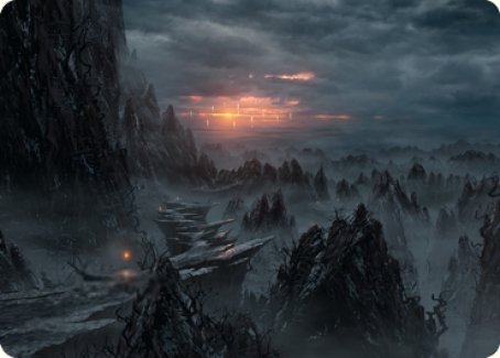 Sundown Pass Art Card (68) [Art Series: Innistrad: Crimson Vow]