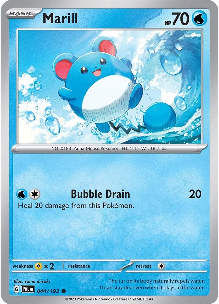 Marill (044/193) [SV02: Paldea Evolved]