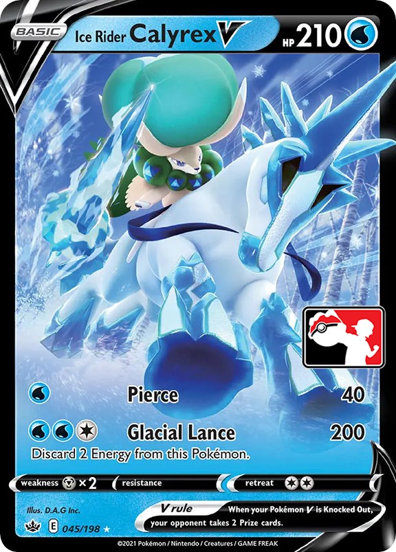 Ice Rider Calyrex V (045/198) [Prize Pack Series Cards]
