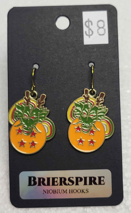 Dragon with Stars Earrings