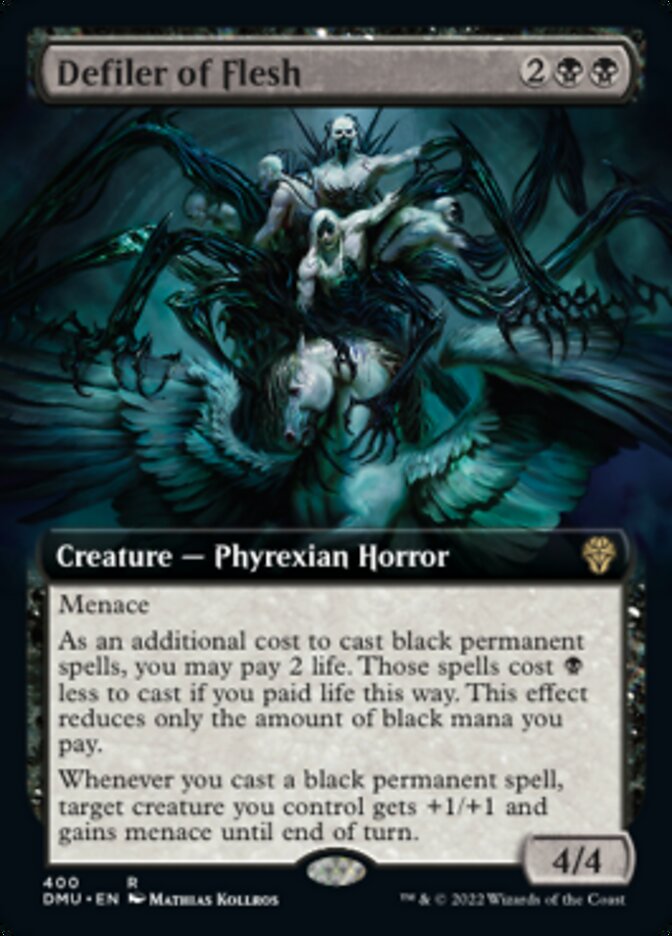 Defiler of Flesh (Extended Art) (400) [Dominaria United]