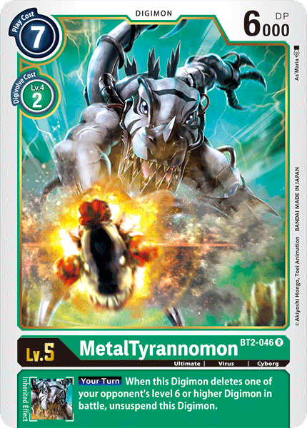 MetalTyrannomon - BT2-046 (BT2-046 R) [Release Special Booster 1.0]