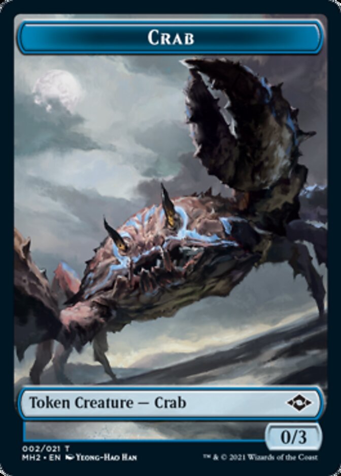 Food (018) // Crab Double-Sided Token (18 // 2) [Modern Horizons 2]