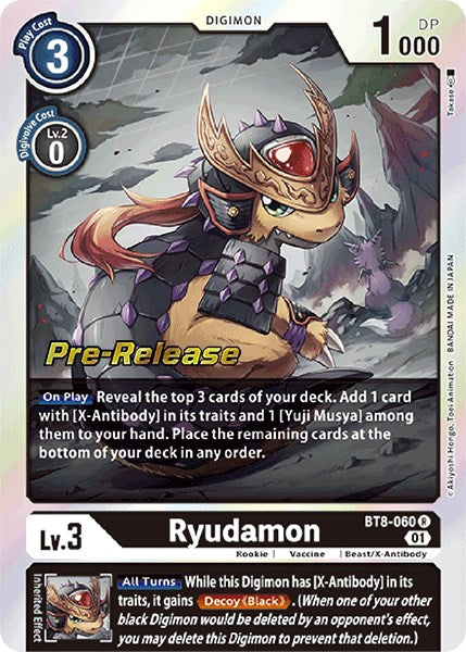 Ryudamon (BT8-060 R) [New Awakening Pre-Release Cards]