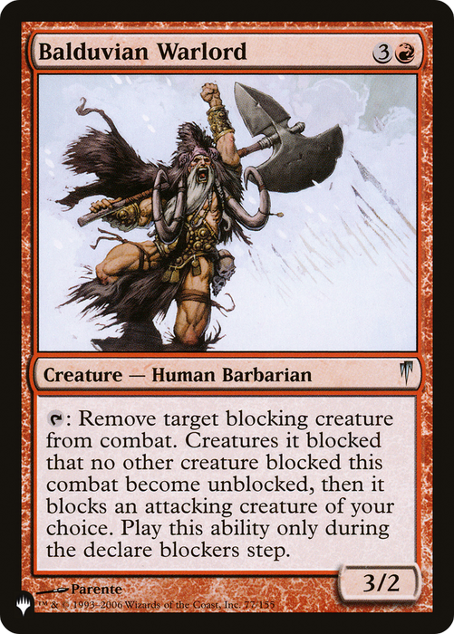 Balduvian Warlord [The List Reprints]