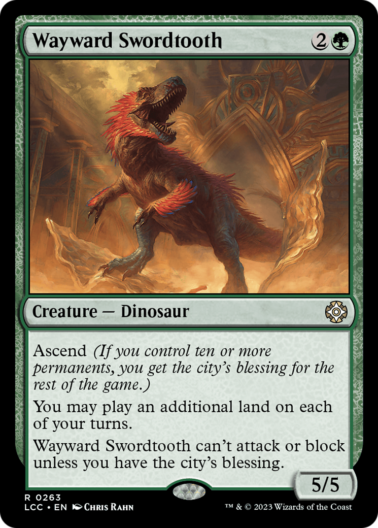 Wayward Swordtooth (263) [Commander: The Lost Caverns of Ixalan]