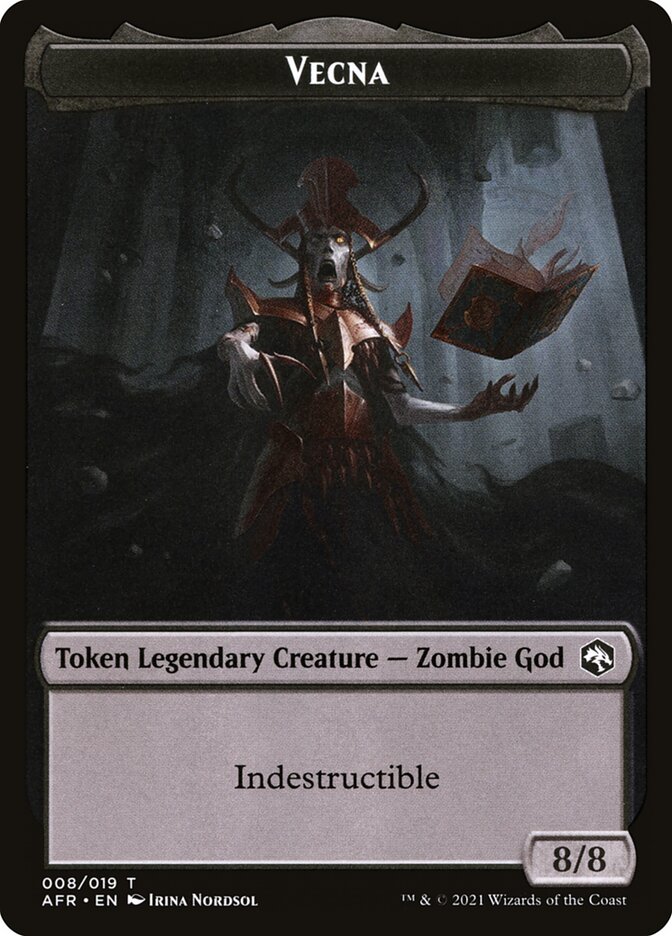 Wolf // Vecna Double-Sided Token (14 // 8) [Adventures in the Forgotten Realms]