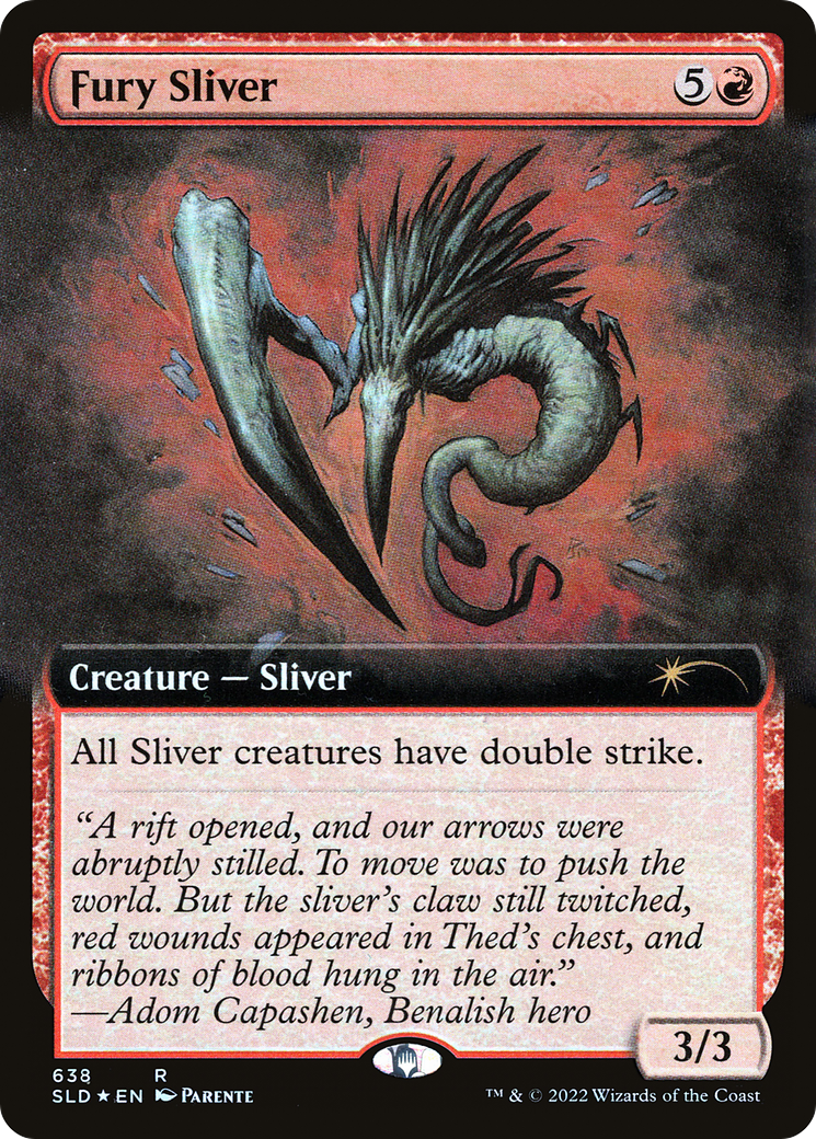 Fury Sliver (Extended Art) (638) [Secret Lair Drop Series]