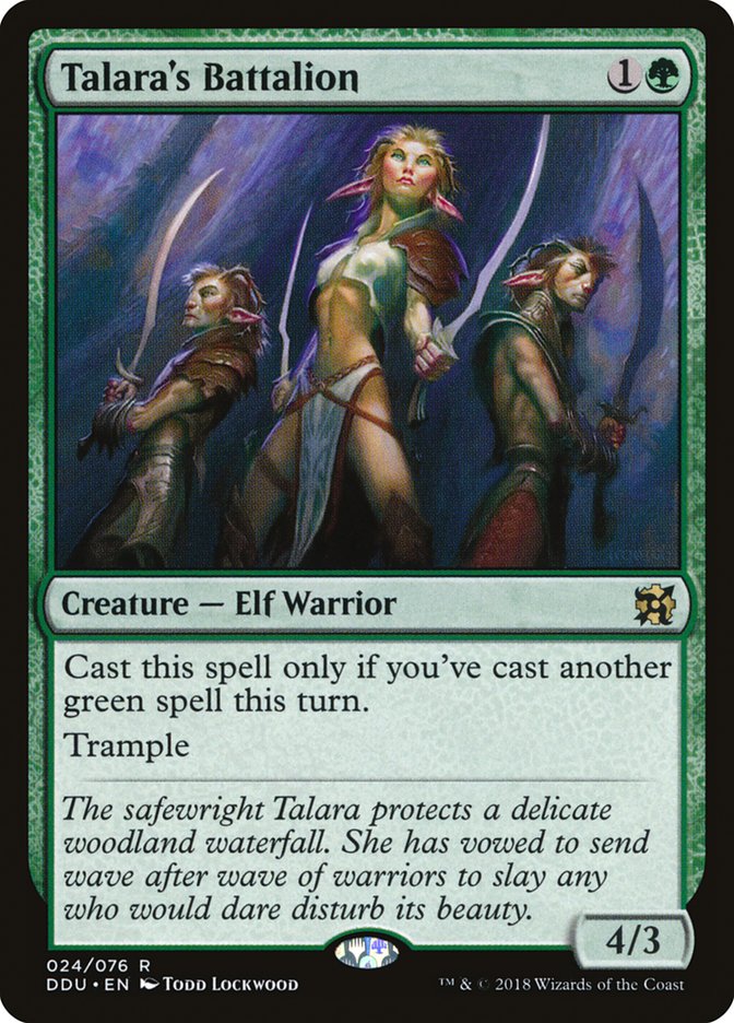 Talara's Battalion (24) [Duel Decks: Elves vs. Inventors]