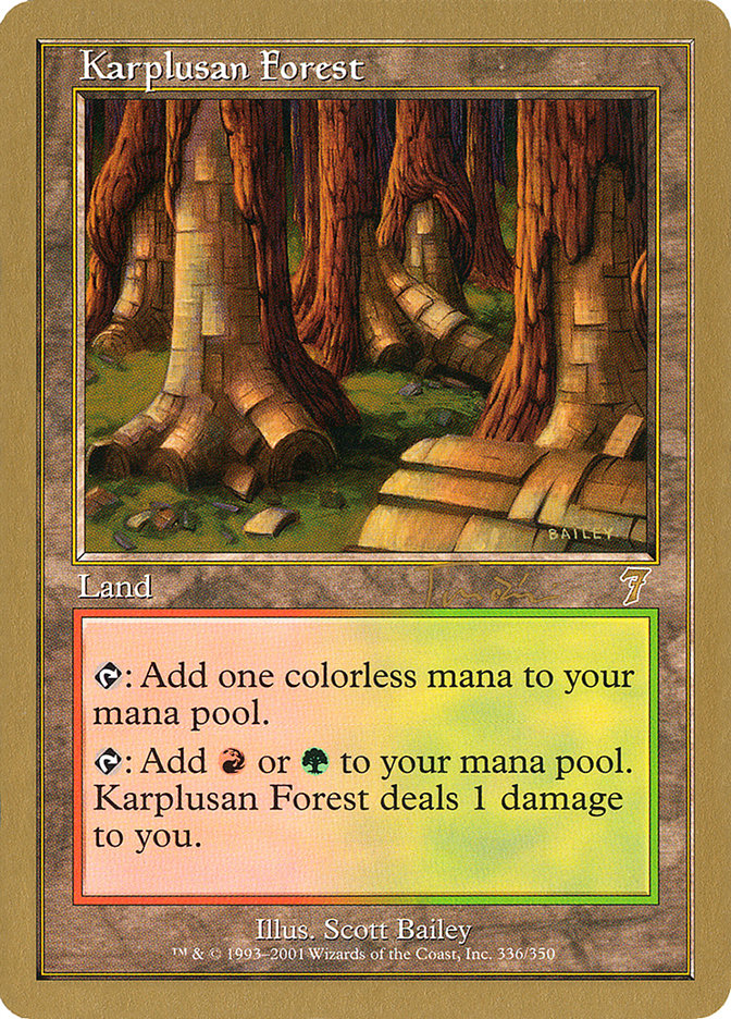 Karplusan Forest - 2001 Jan Tomcani (7ED) [World Championship Decks]