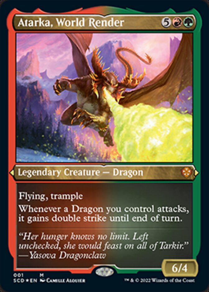 Atarka, World Render (Foil Etched) (1) [Starter Commander Decks]