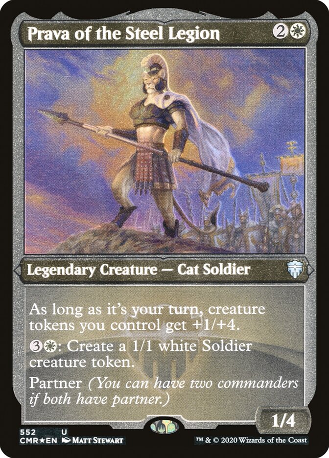 Prava of the Steel Legion (Foil Etched) (552) [Commander Legends]