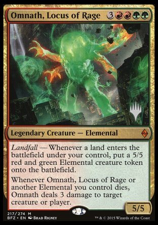 Omnath, Locus of Rage (217) [Promo Pack: Adventures in the Forgotten Realms]
