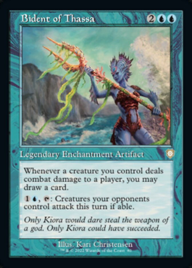 Bident of Thassa (Retro Frame) (80) [Commander: The Brothers' War]