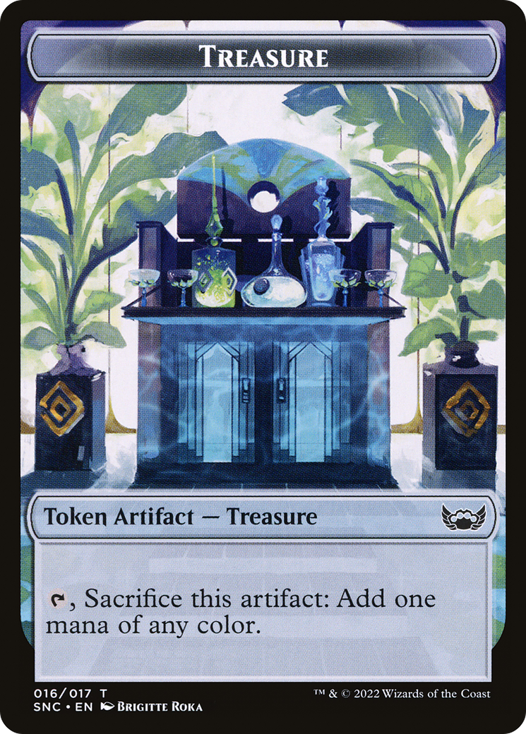Boar // Treasure Double-Sided Token (16 // 18) [Commander: Outlaws of Thunder Junction]