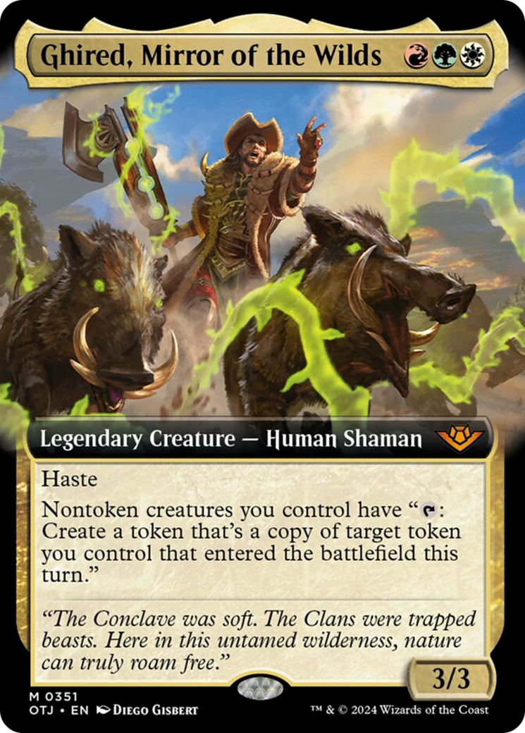 Ghired, Mirror of the Wilds (Extended Art) (351) [Outlaws of Thunder Junction]