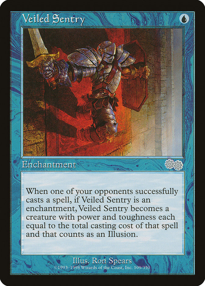 Veiled Sentry (109) [Urza's Saga]