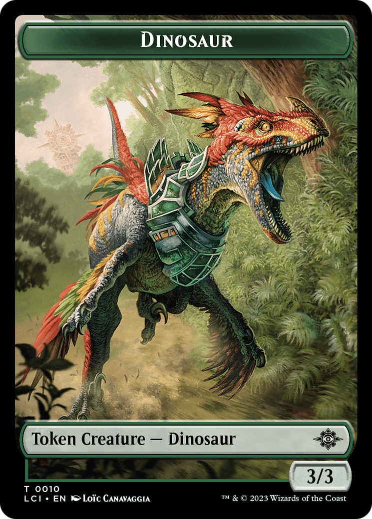 Dinosaur Egg // Dinosaur (0010) Double-Sided Token (11 // 10) [The Lost Caverns of Ixalan]