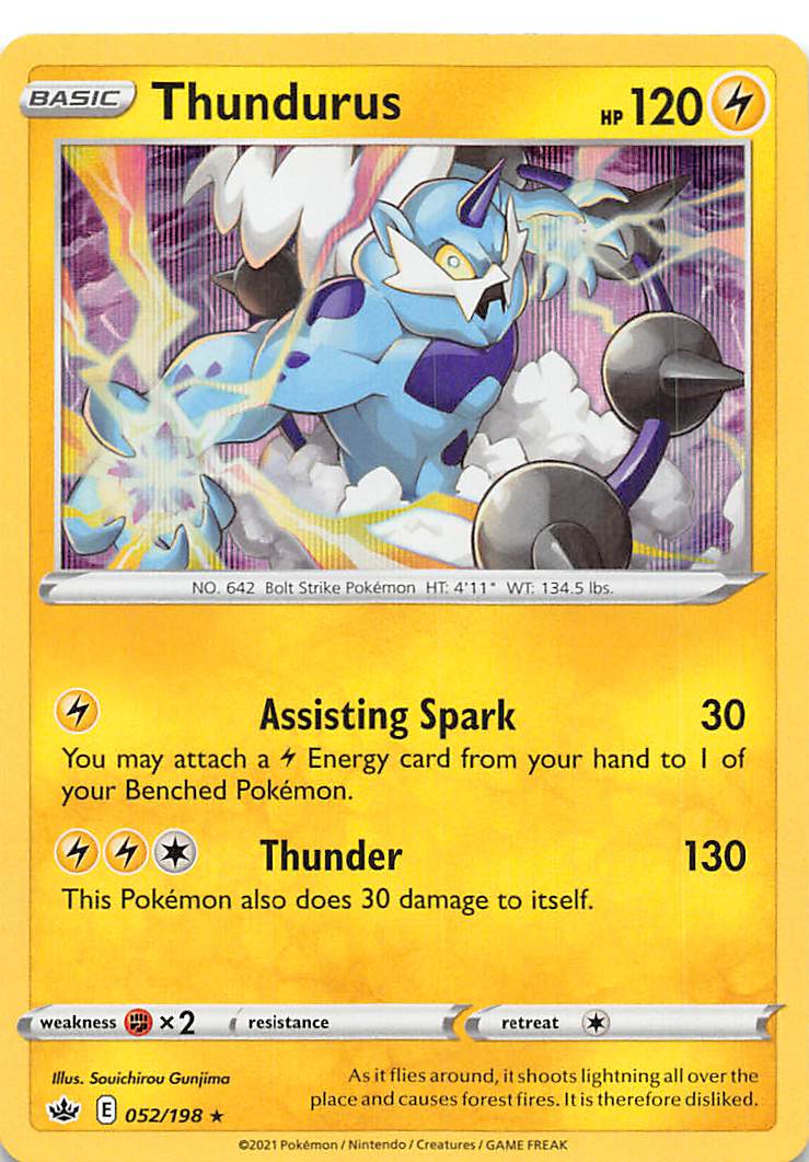 Thundurus (052/198) [SWSH06: Chilling Reign]