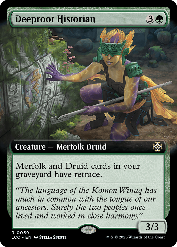 Deeproot Historian (Extended Art) (59) [Commander: The Lost Caverns of Ixalan]