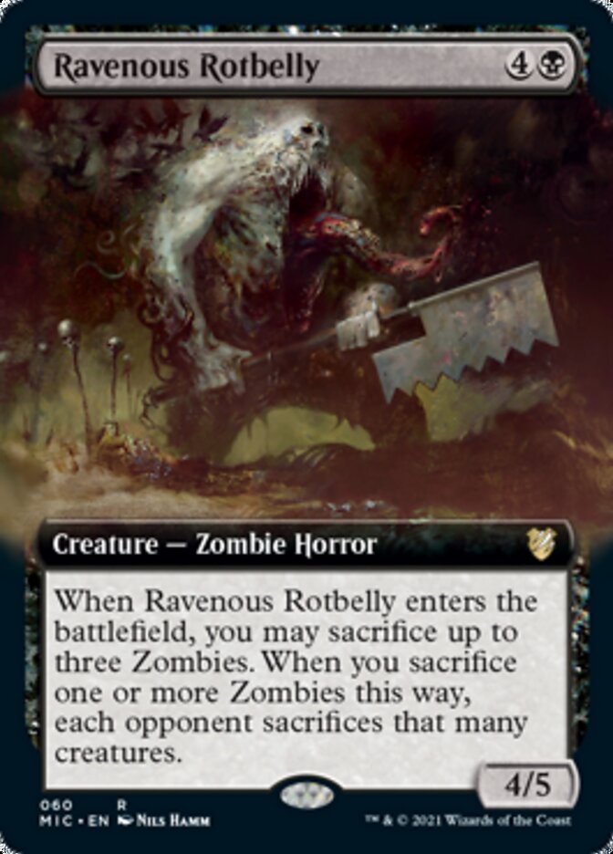Ravenous Rotbelly (Extended Art) (60) [Commander: Innistrad: Midnight Hunt]