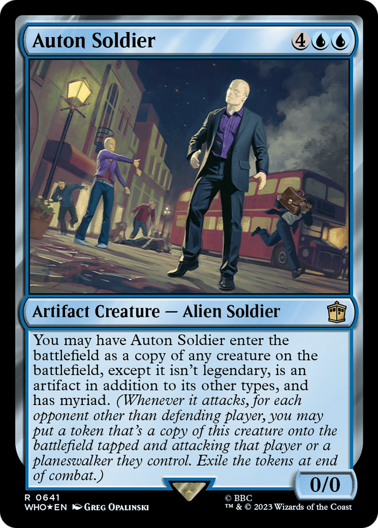 Auton Soldier (Surge Foil) (641) [Universes Beyond: Doctor Who]